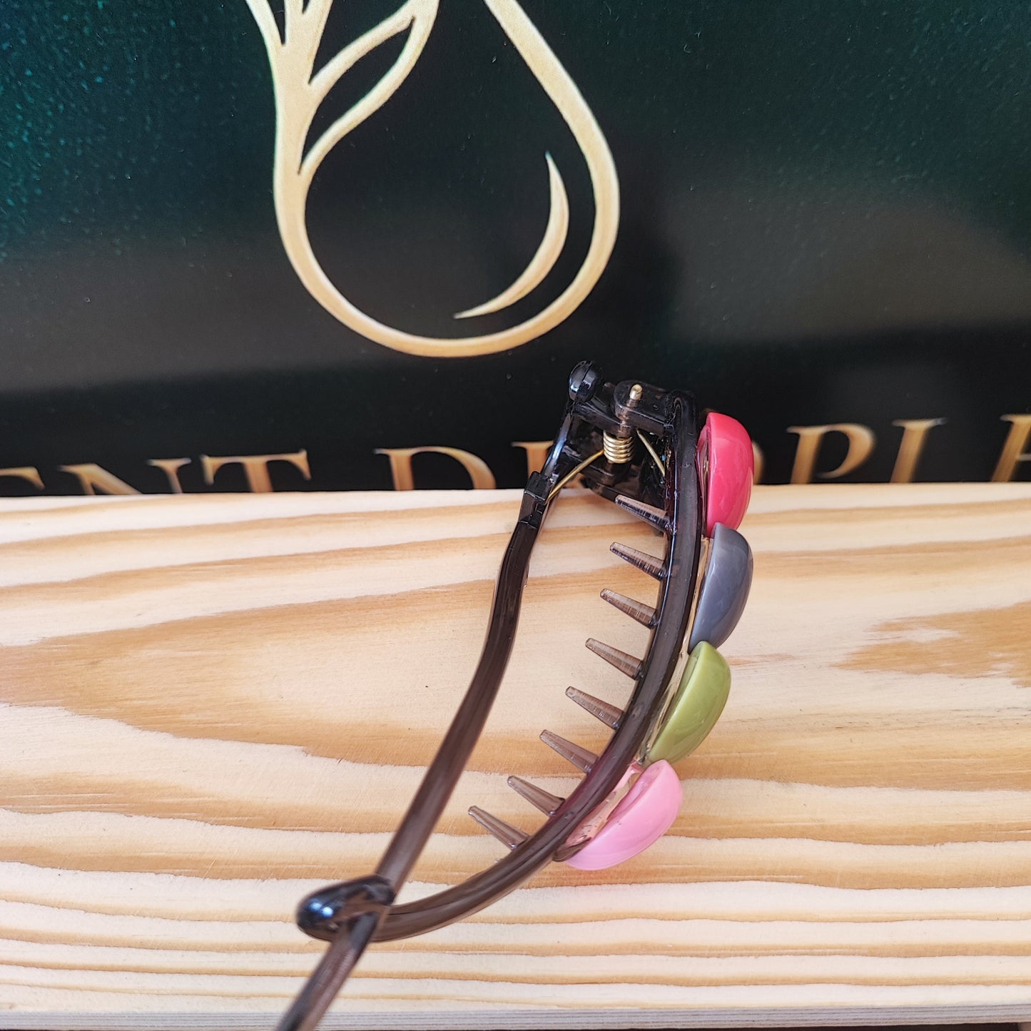 Colourful Heart Hair Claw Clip