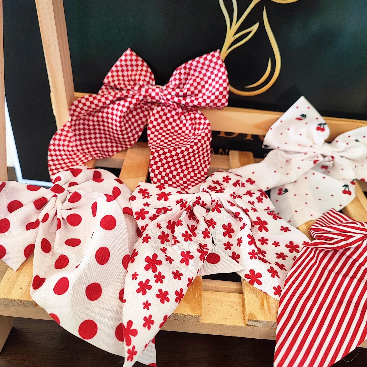 8 Piece Hair Bow Clip
