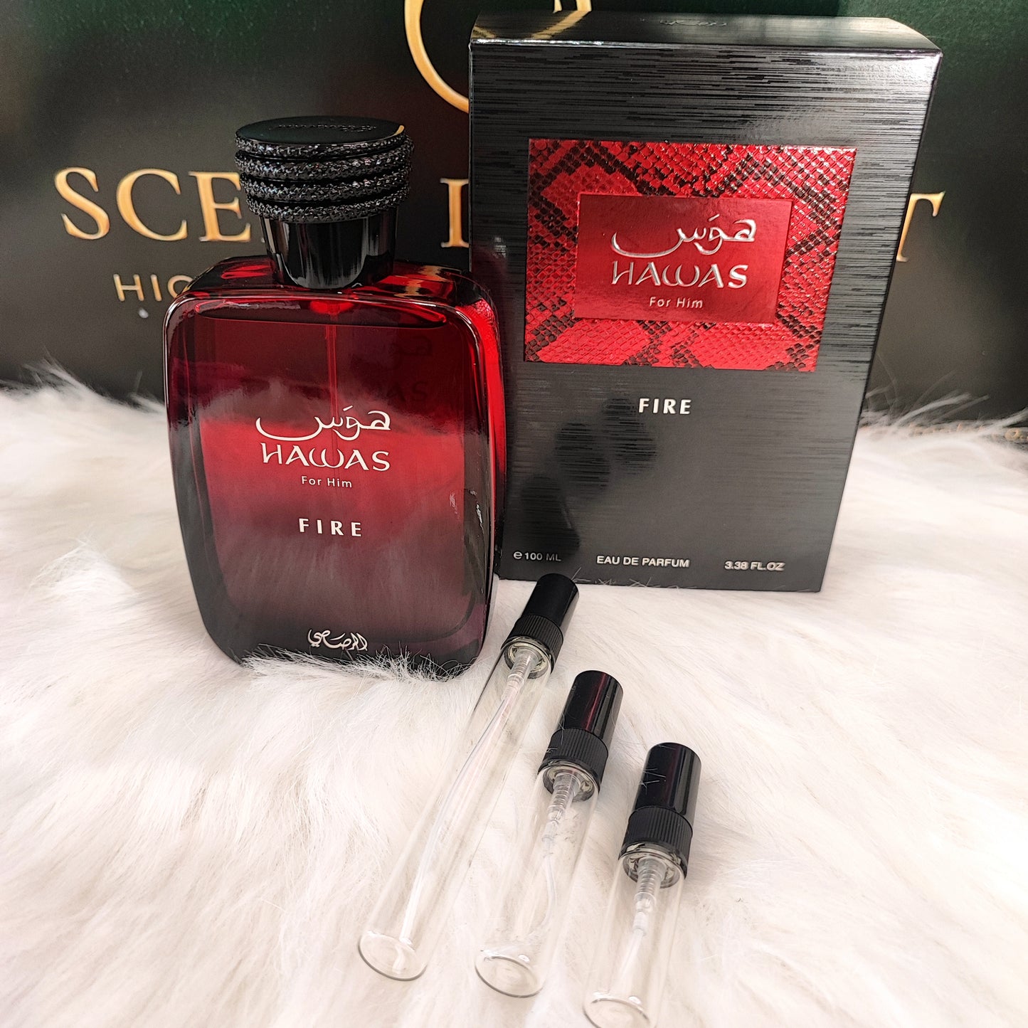Hawas Fire by Rasasi Eau de Parfum (Decant)