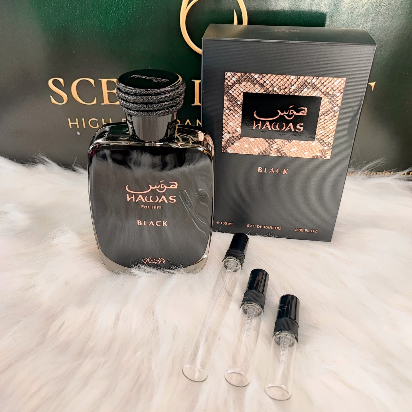 Hawas Black by Rasasi Eau de Parfum (Decant)