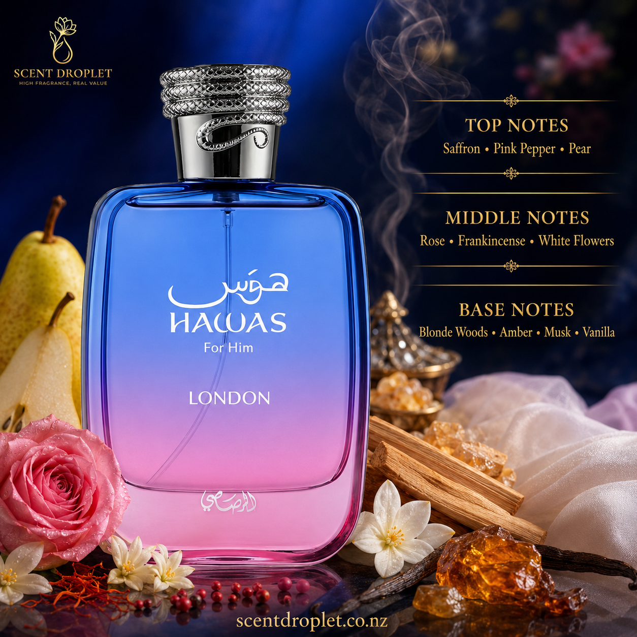 Hawas London by Rasasi Eau de Parfum (Decant)