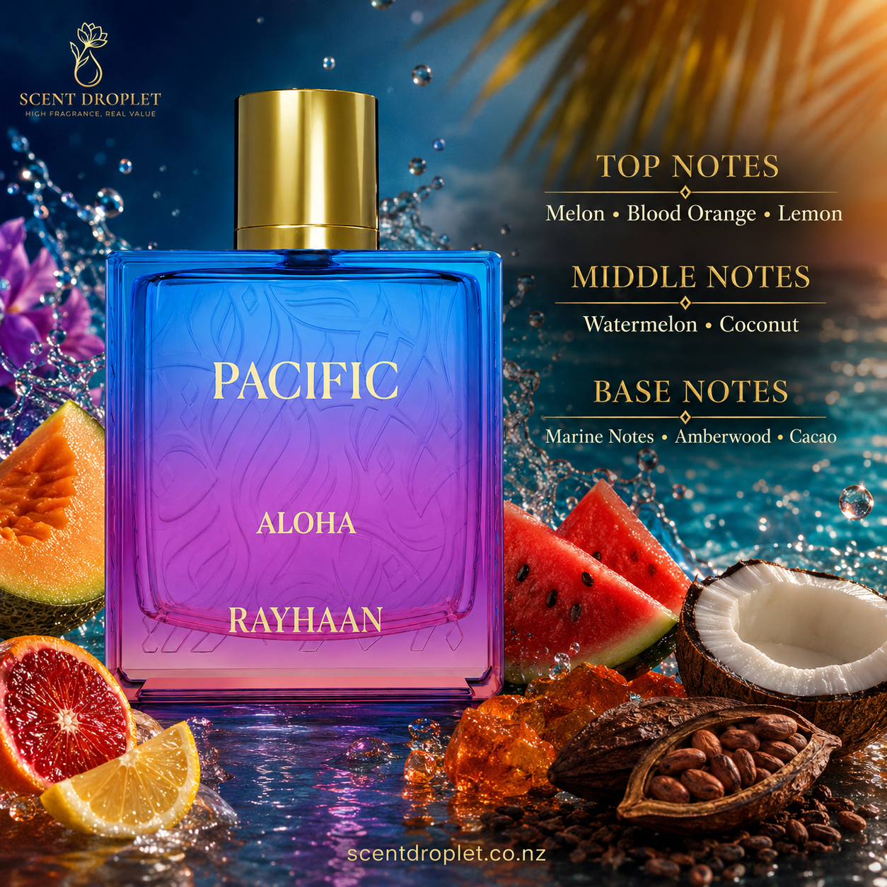 Pacific Aloha by Rayhaan Eau de Parfum (Decant)