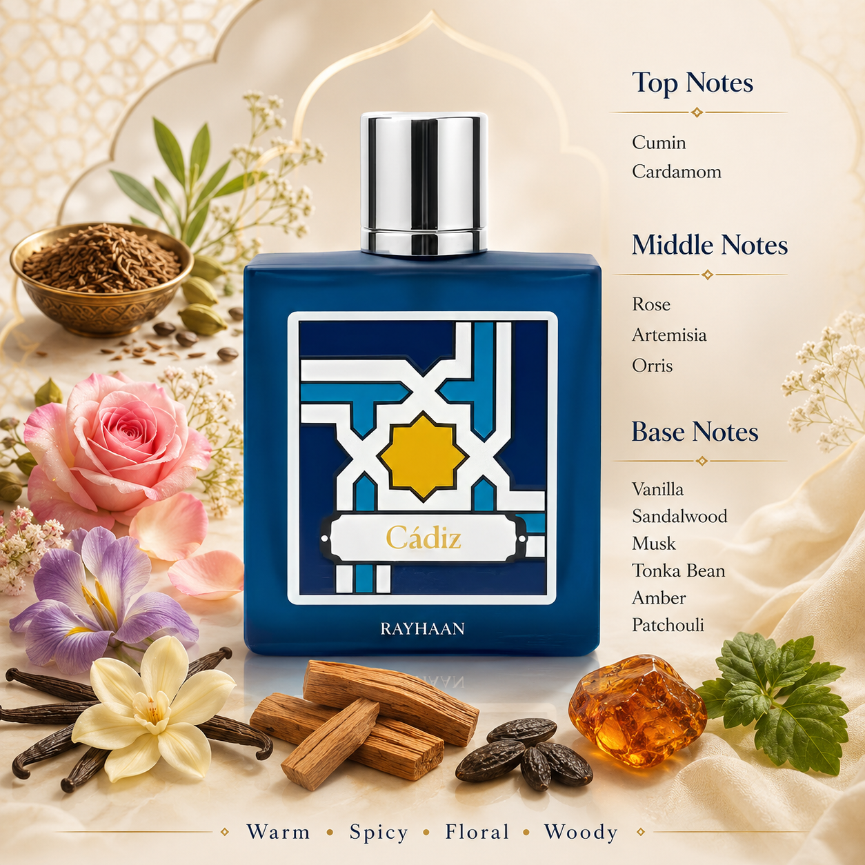 Cadiz by Rayhaan Eau De Parfum (Decant)