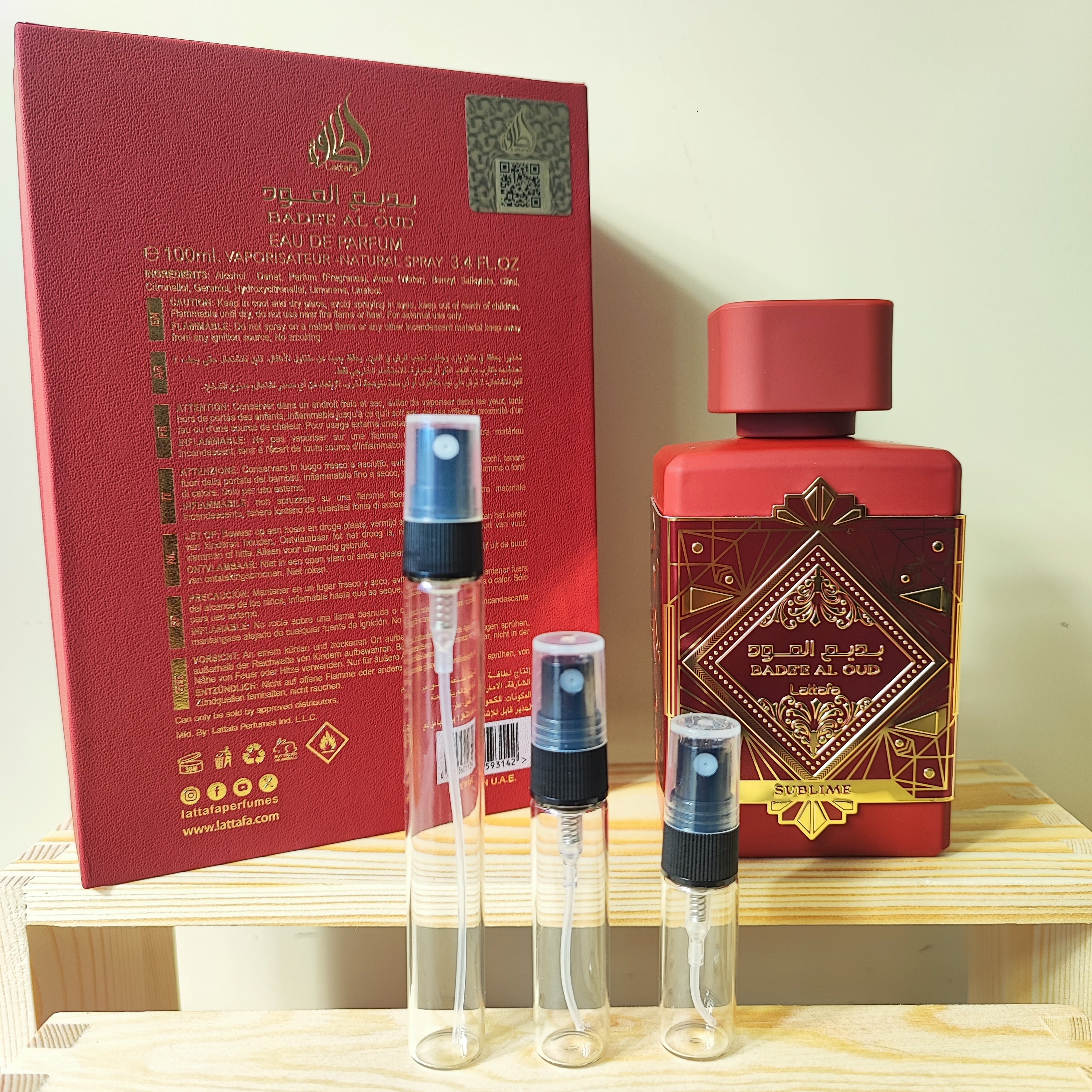 Bade'E Al Oud Sublime EDP by Lattafa (Decant)