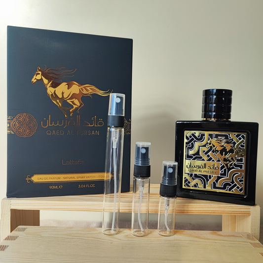 Qaed Al Fursan by Lattafa (Decant)