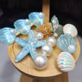 Ocean-Inspired 5-Piece Hair Clip Set