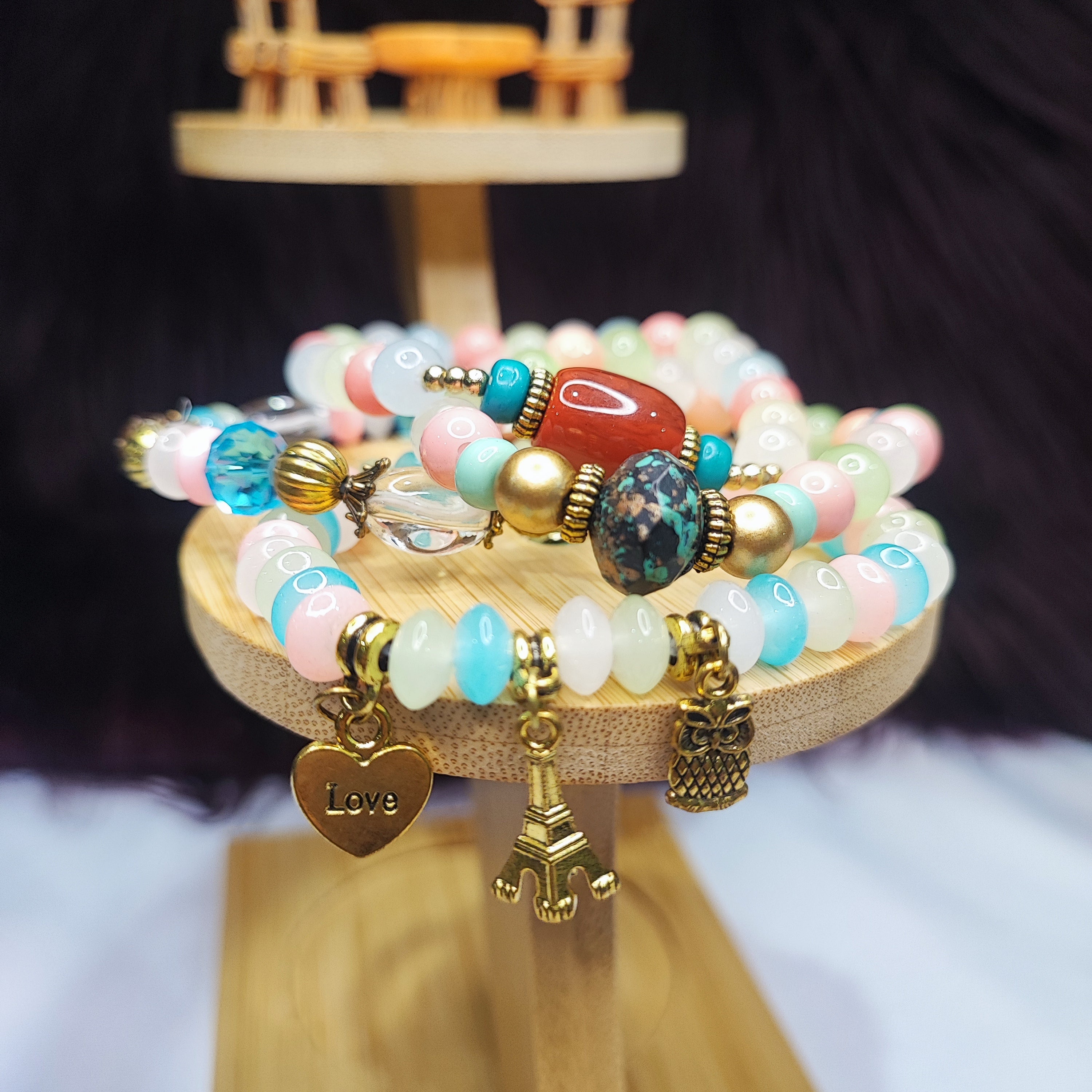 Pastel Dream Charm Bracelet Set