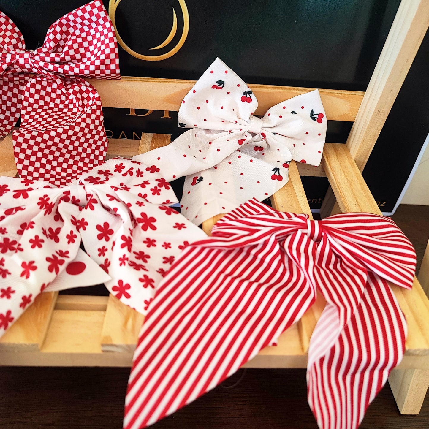 8 Piece Hair Bow Clip