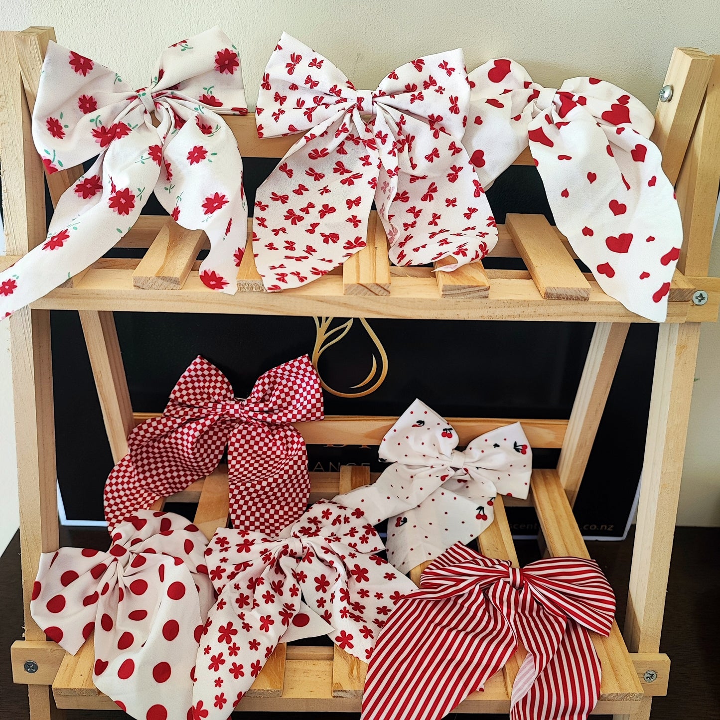 8 Piece Hair Bow Clip