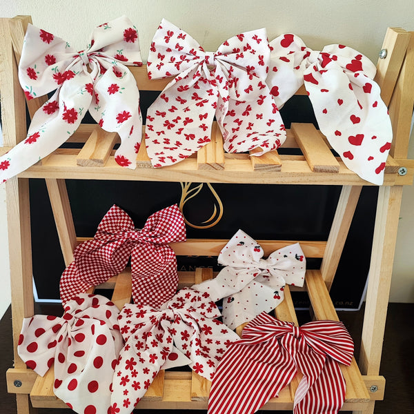 8 Piece Hair Bow Clip