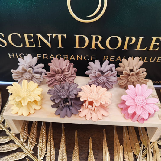8 Pieces Daisy Flower Hair Claw Clips