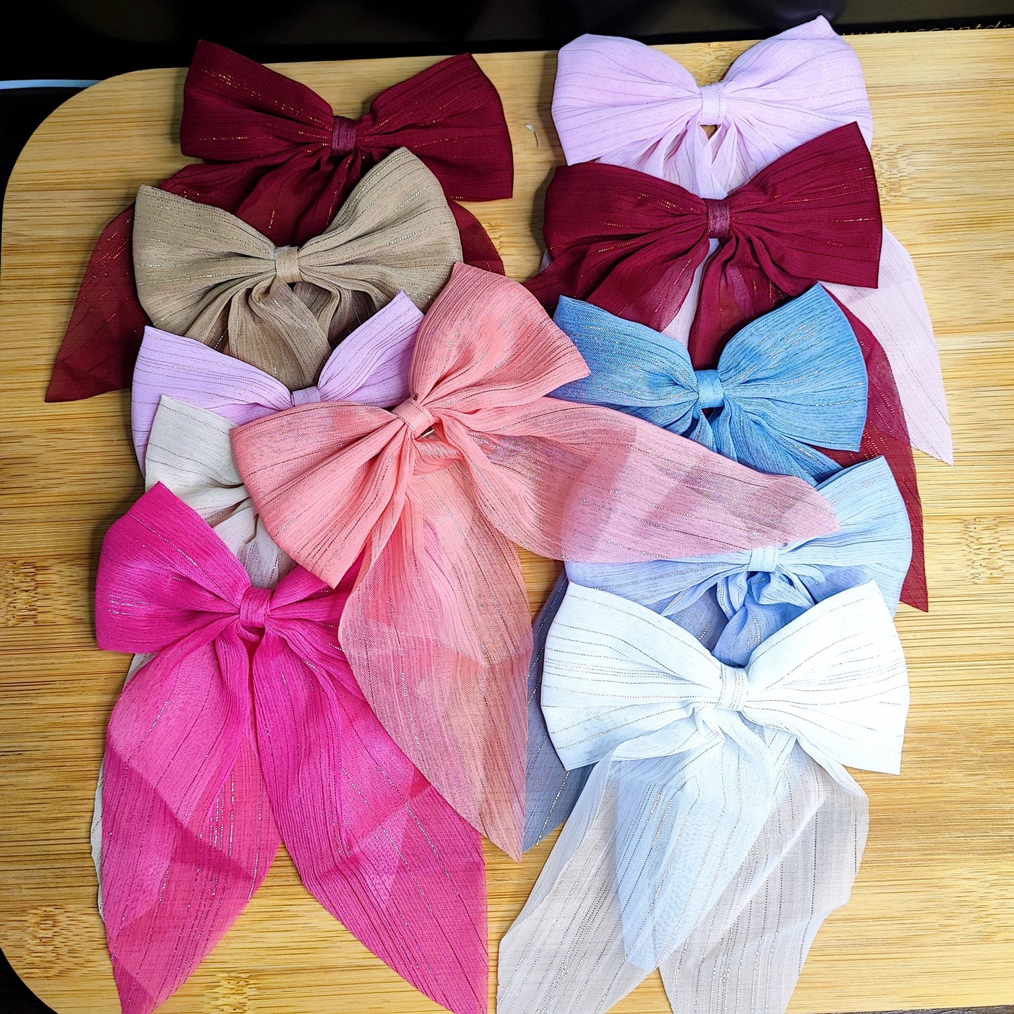 11 Pieces Bow Hair Clips