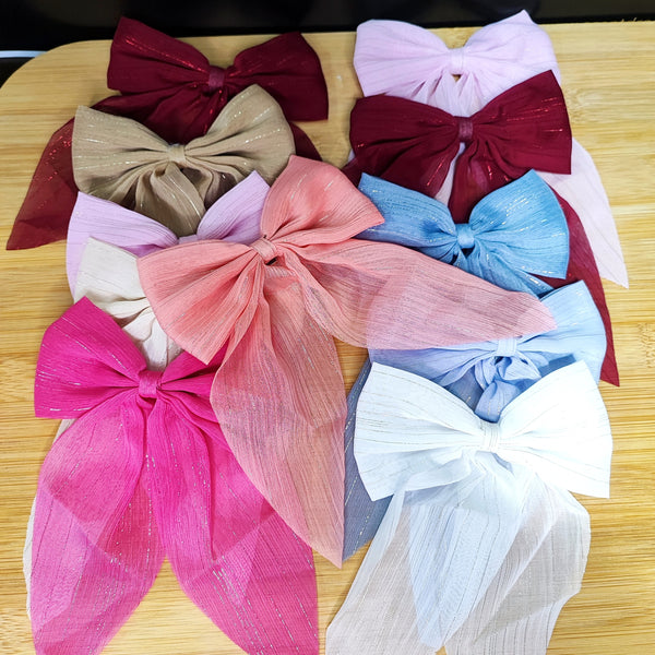 11 Pieces Bow Hair Clips