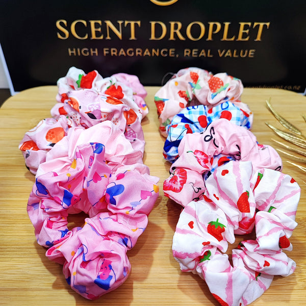 10 Pieces Printed Scrunchies