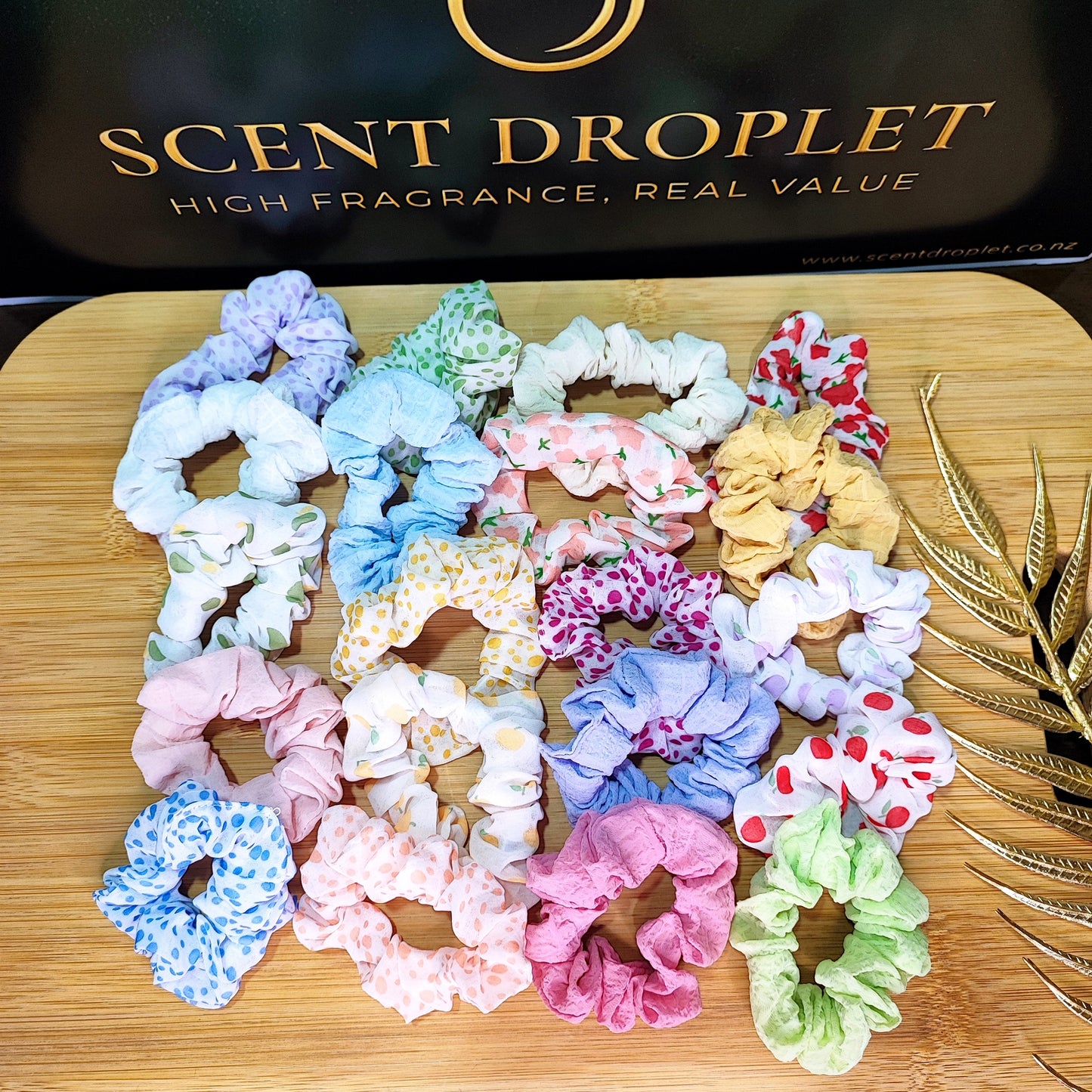 20 Pieces Pastel Coloured Scrunchies