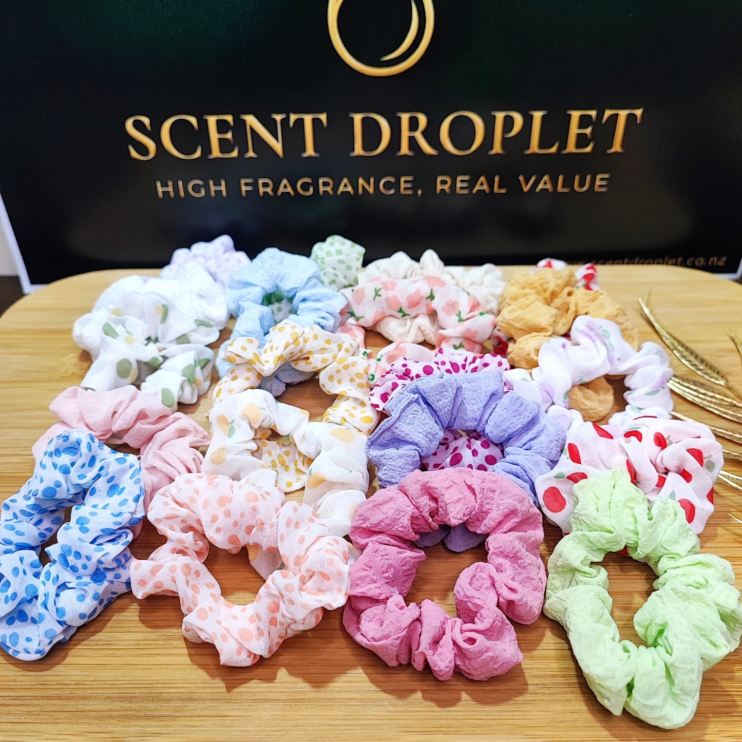 20 Pieces Pastel Coloured Scrunchies