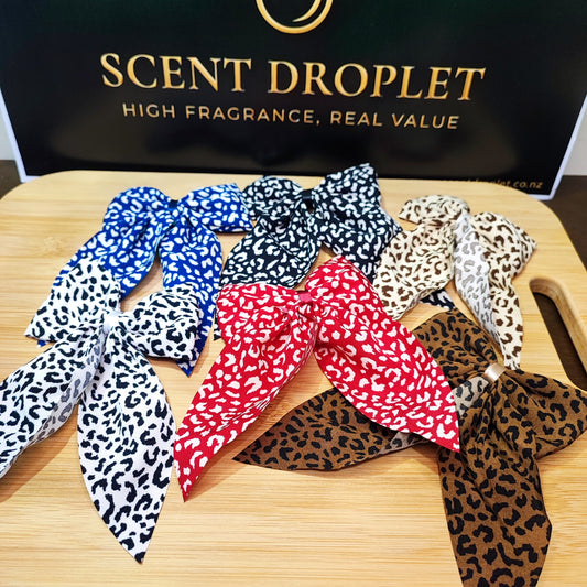 6 Pieces Leopard Print Bow Clips