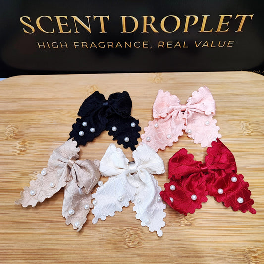 5 Pieces Bow Clip with Pearl