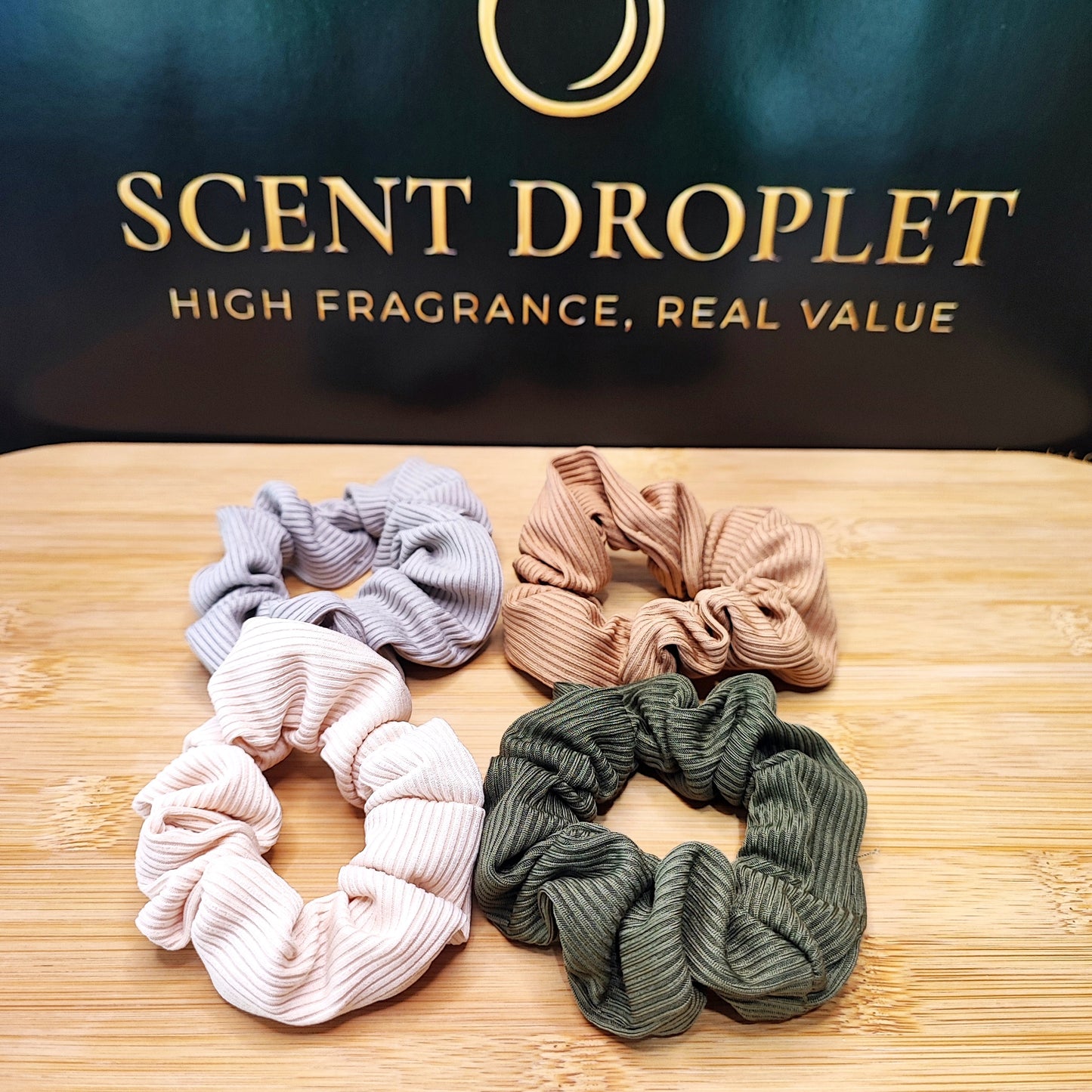 5 Pieces Ribbed Scrunchies