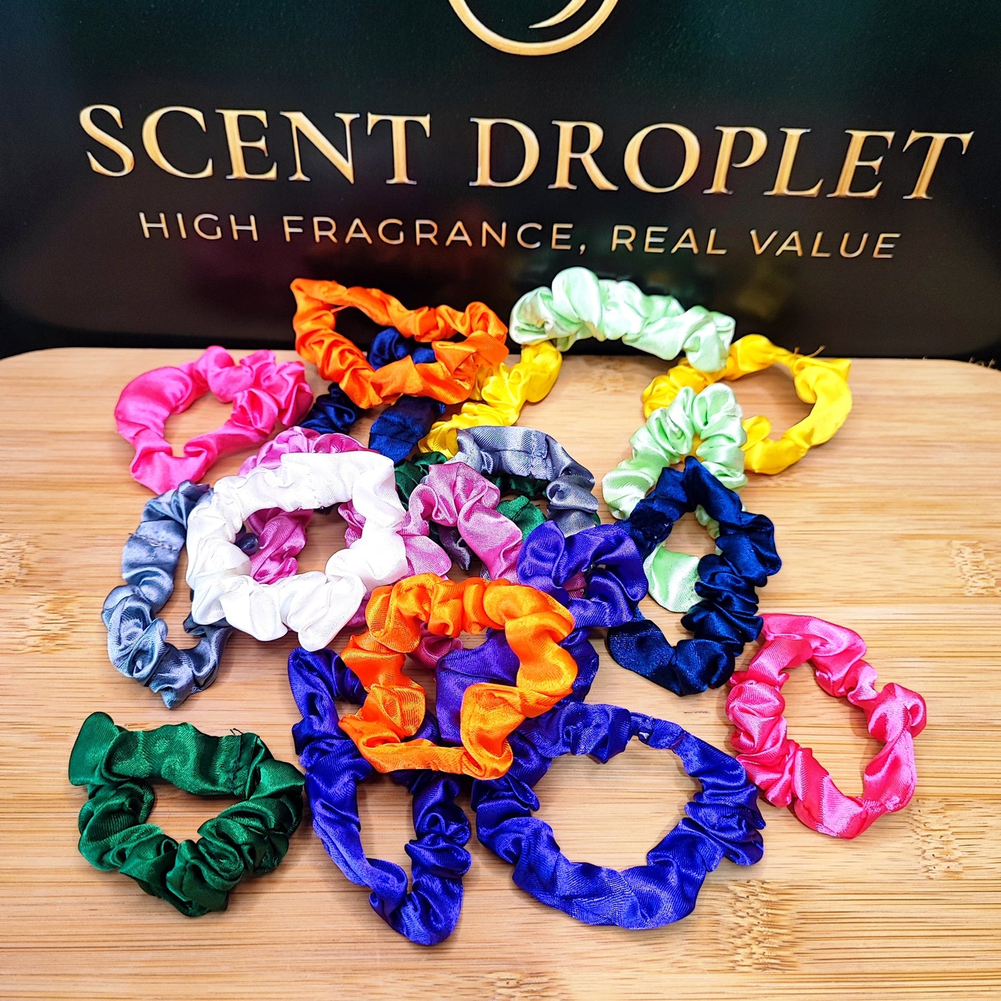 20 Pieces Small Satin Scrunchies