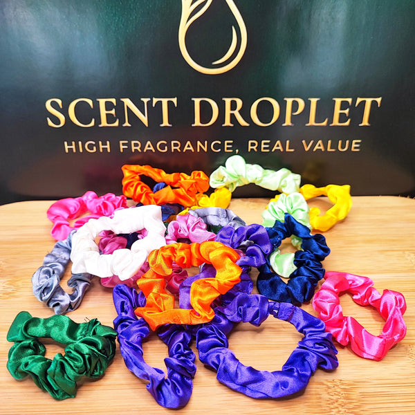 20 Pieces Small Satin Scrunchies