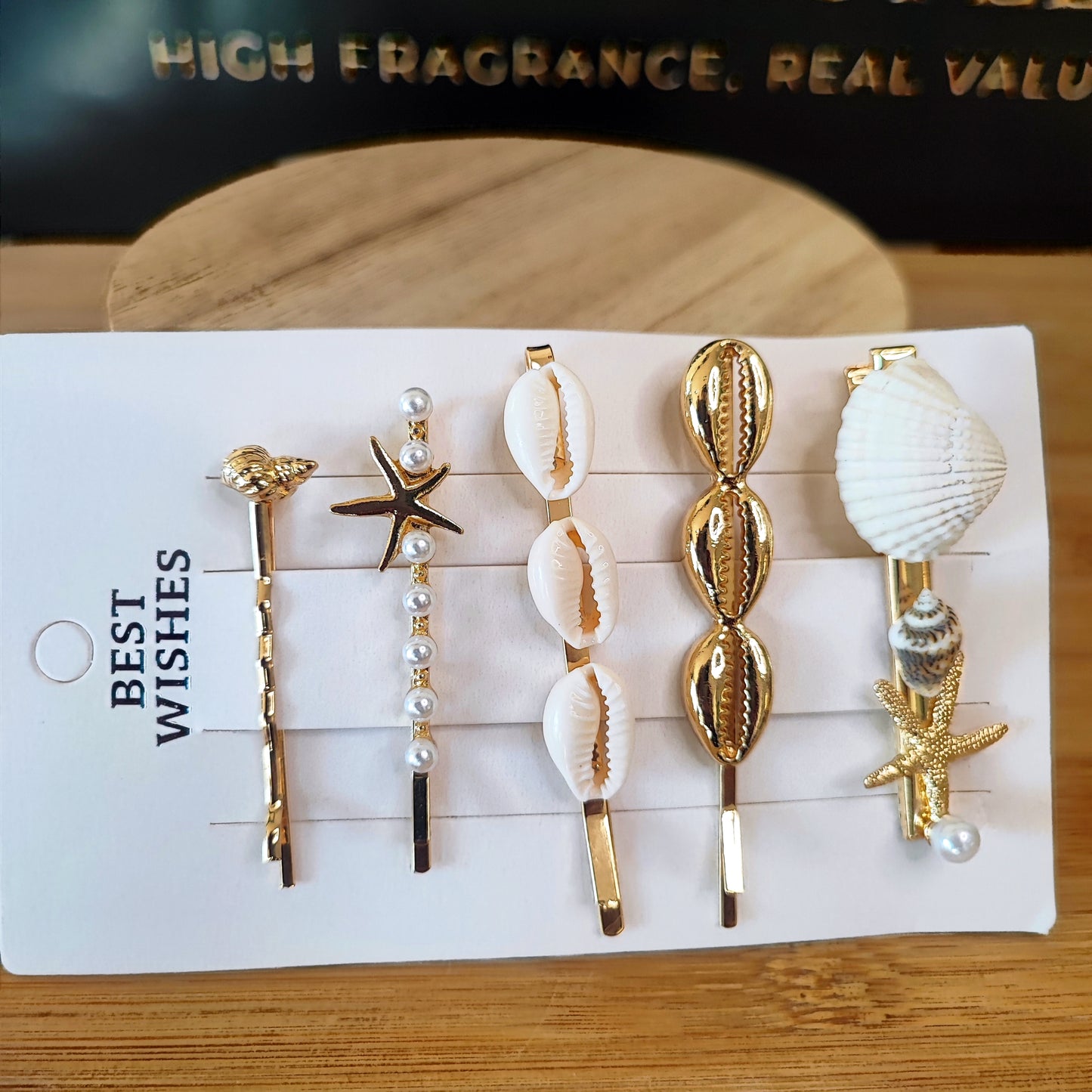 5 Piece Ocean Themed Hair Pin Set