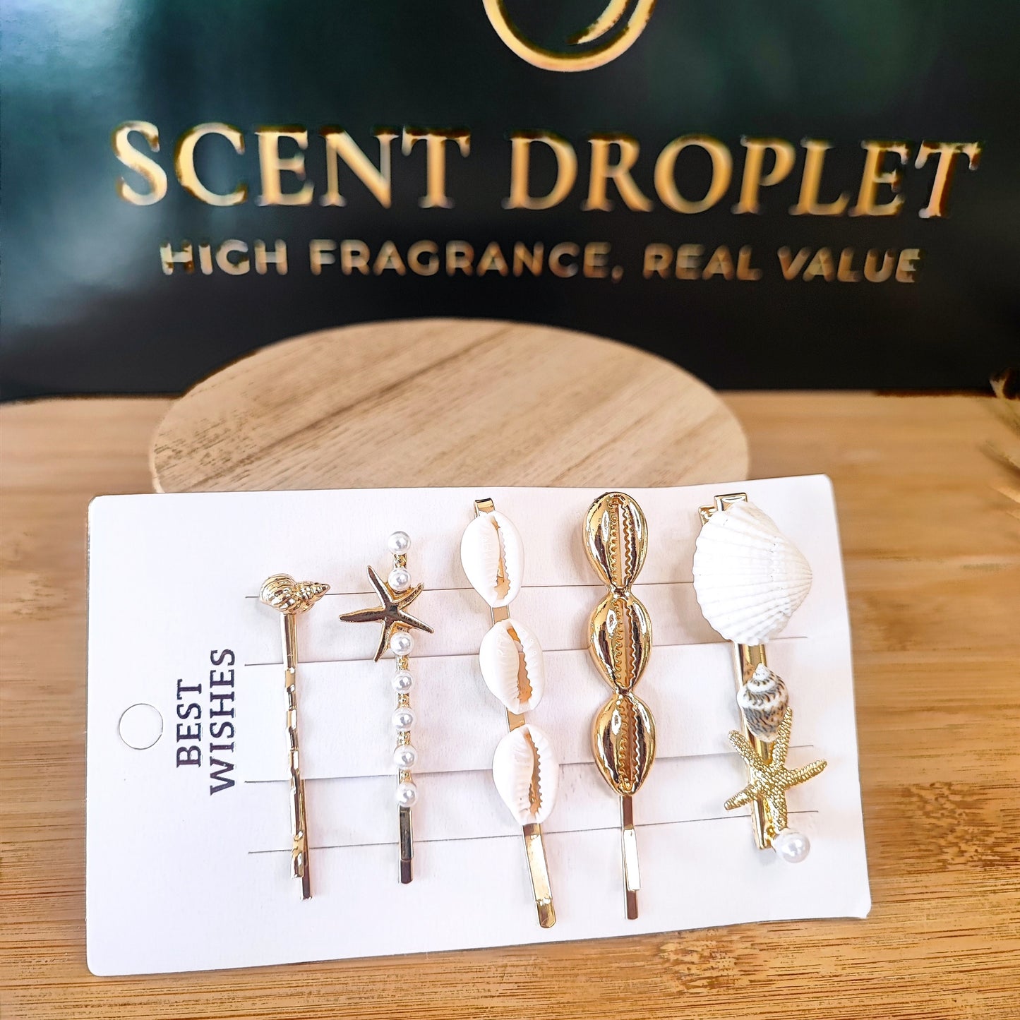 5 Piece Ocean Themed Hair Pin Set