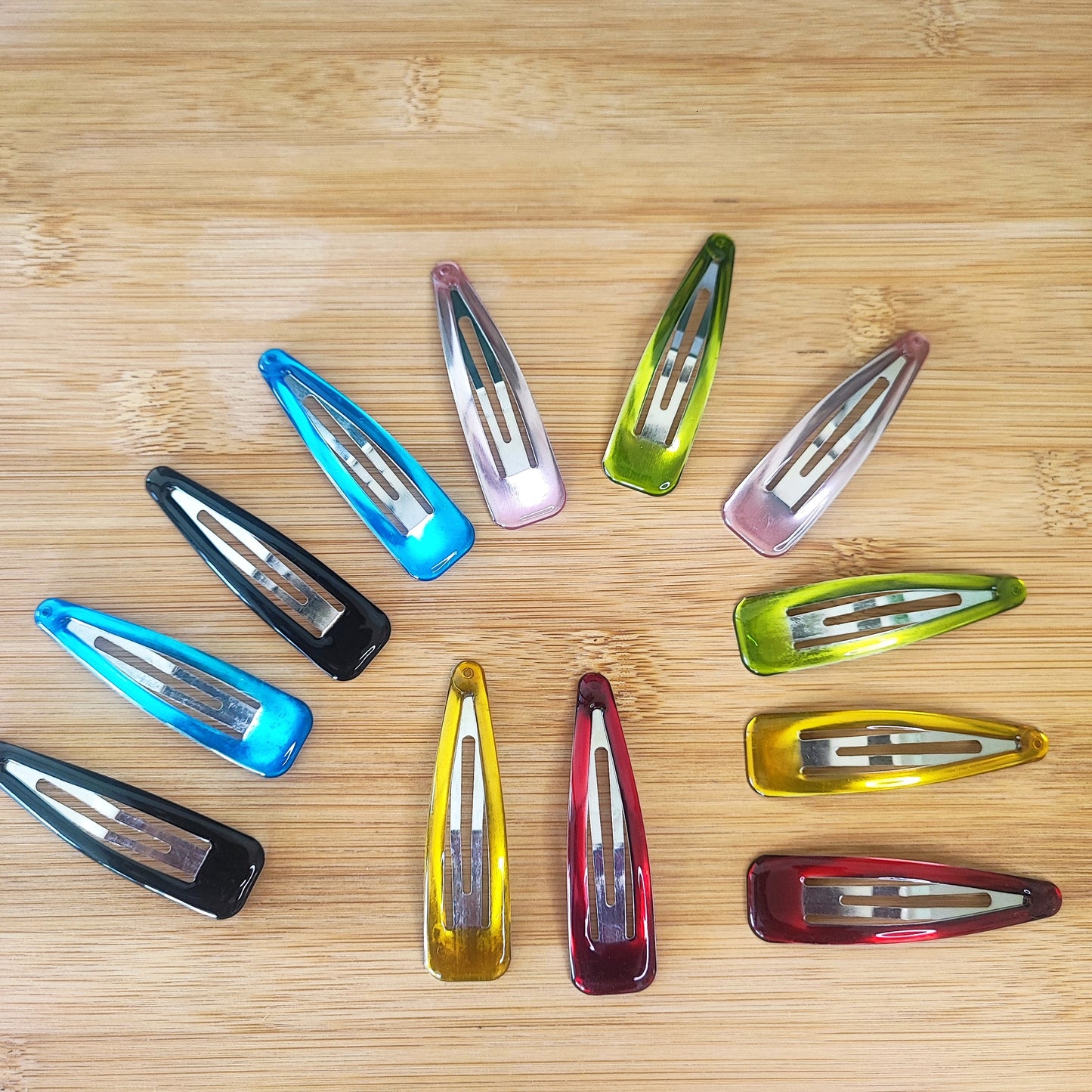 12 Pieces Colourful Snap Hair Pin Set