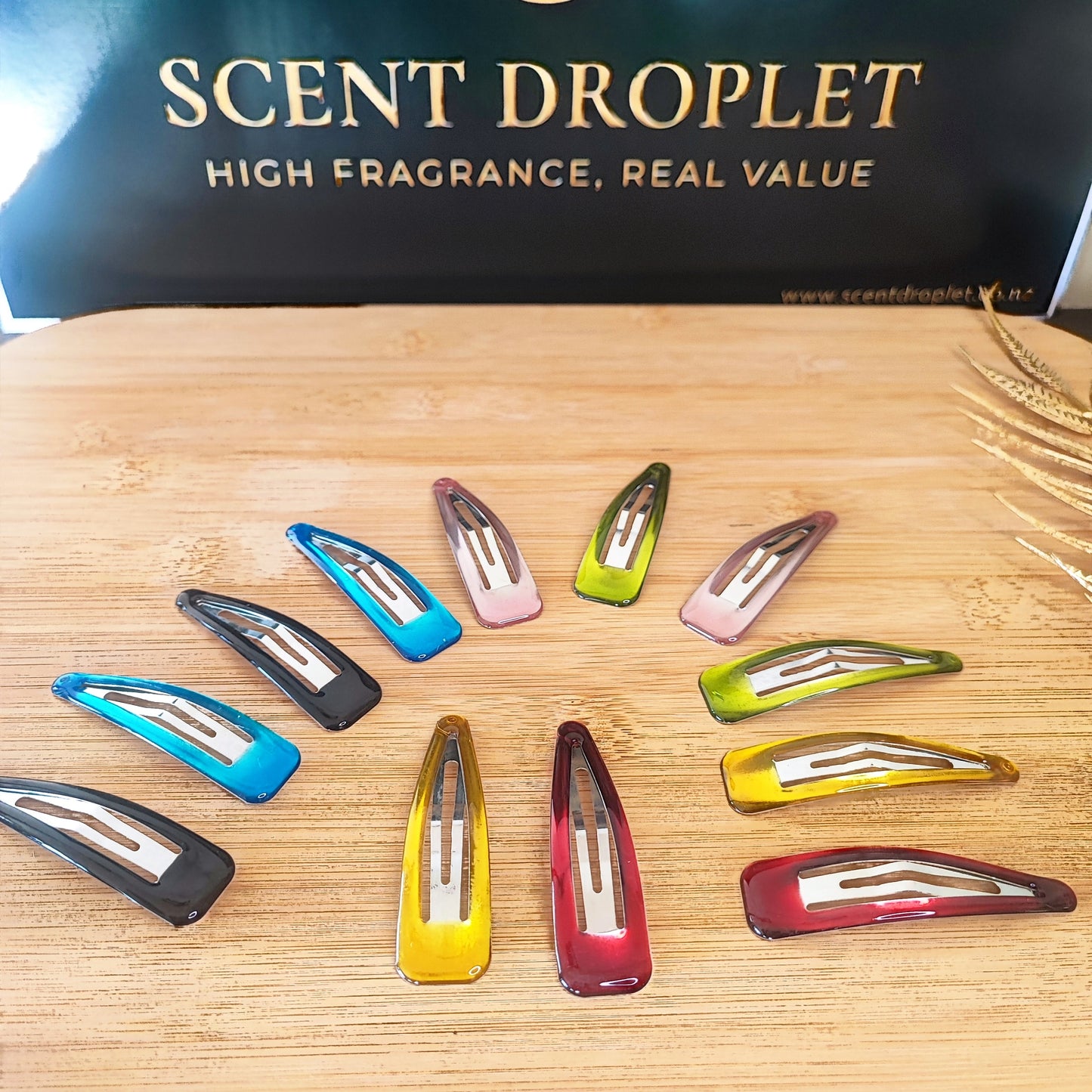 12 Pieces Colourful Snap Hair Pin Set