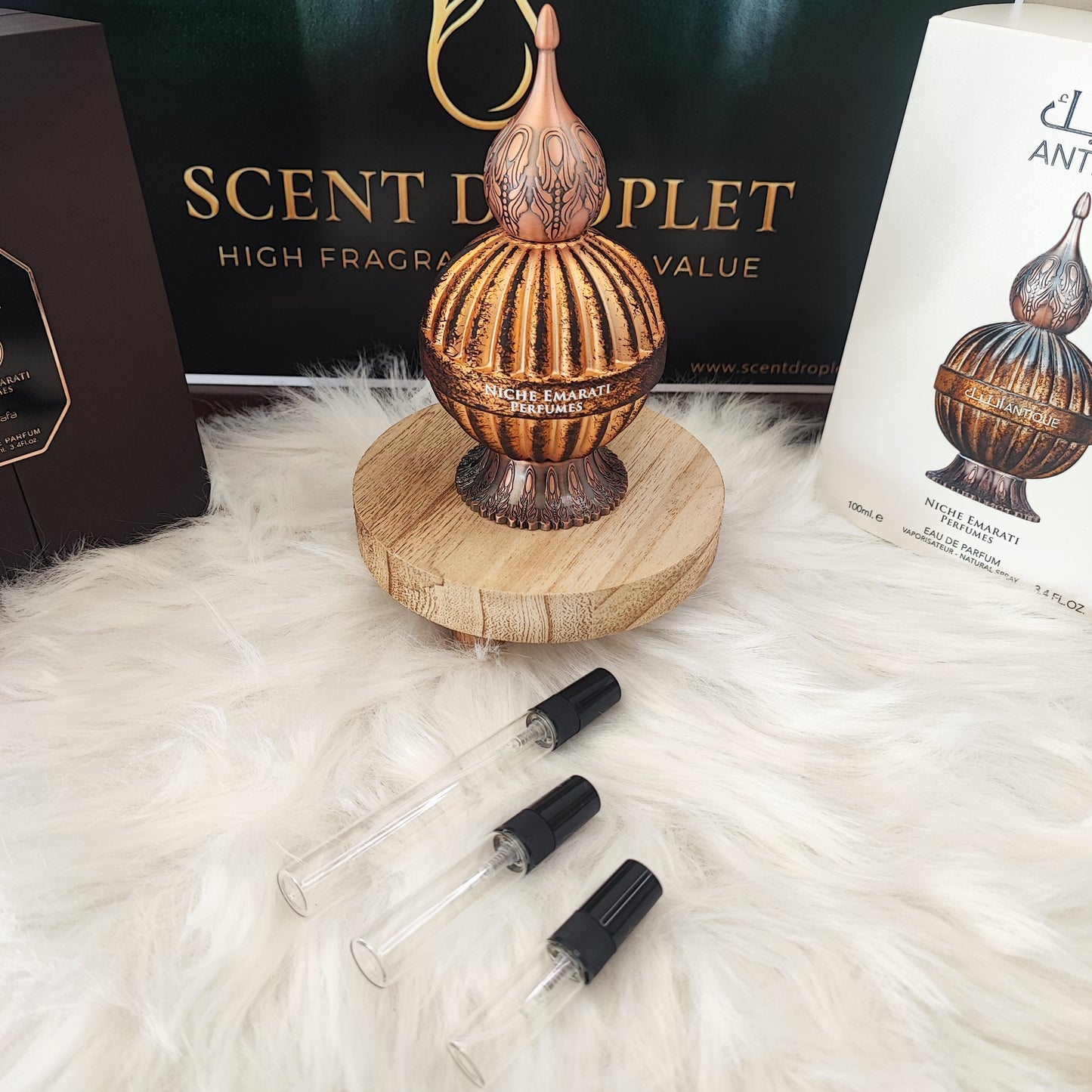 Niche Emarati Antique by Lattafa EDP (Decant)