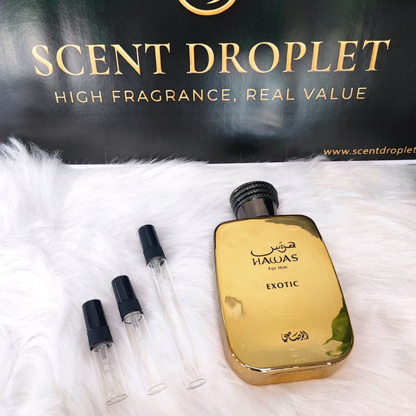 Hawas Exotic by Rasasi Eau De Parfum (Decant)