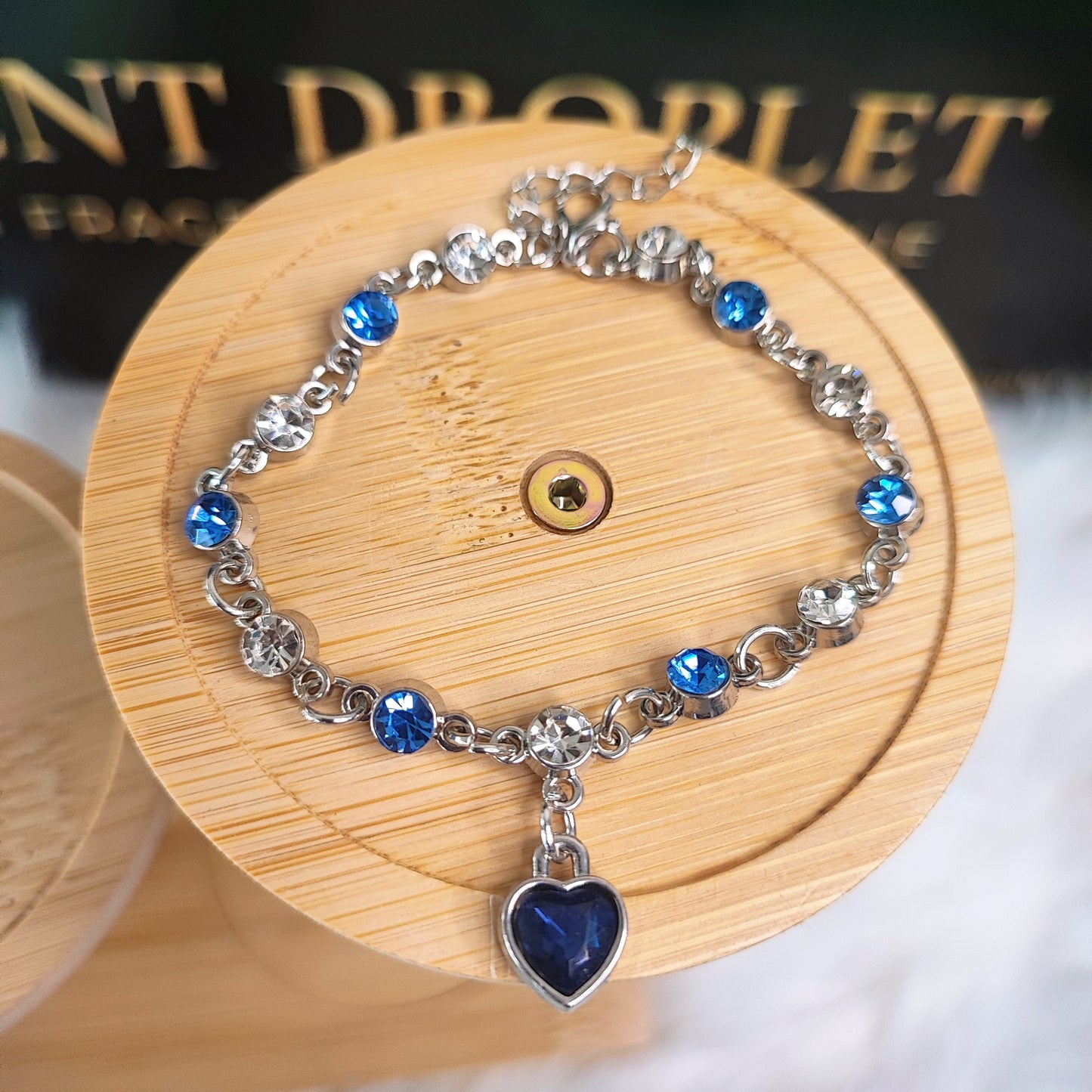 Blue Heart Bracelet