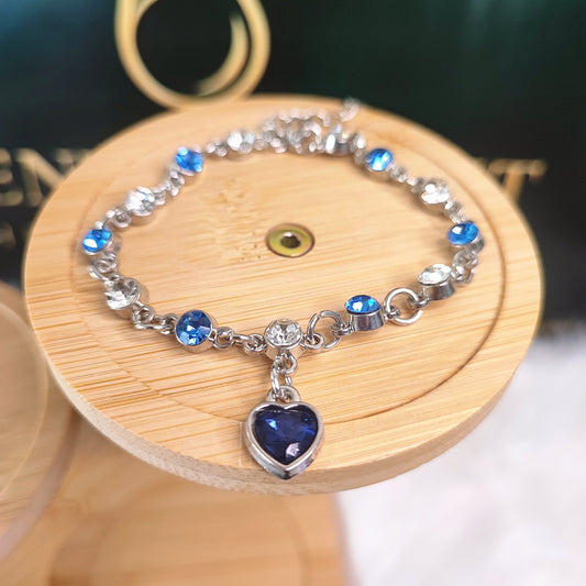 Blue Heart Bracelet