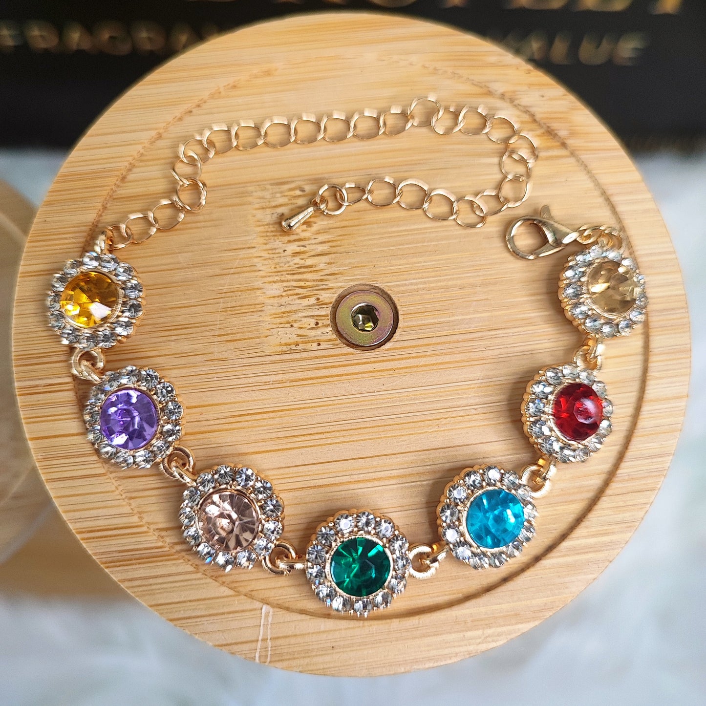 Multicolour Crystal Gem Bracelet