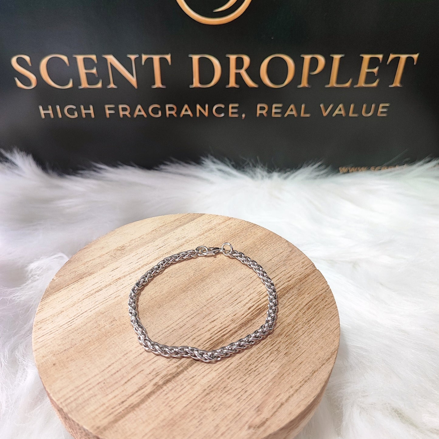 Silver Wheat Chain Bracelet