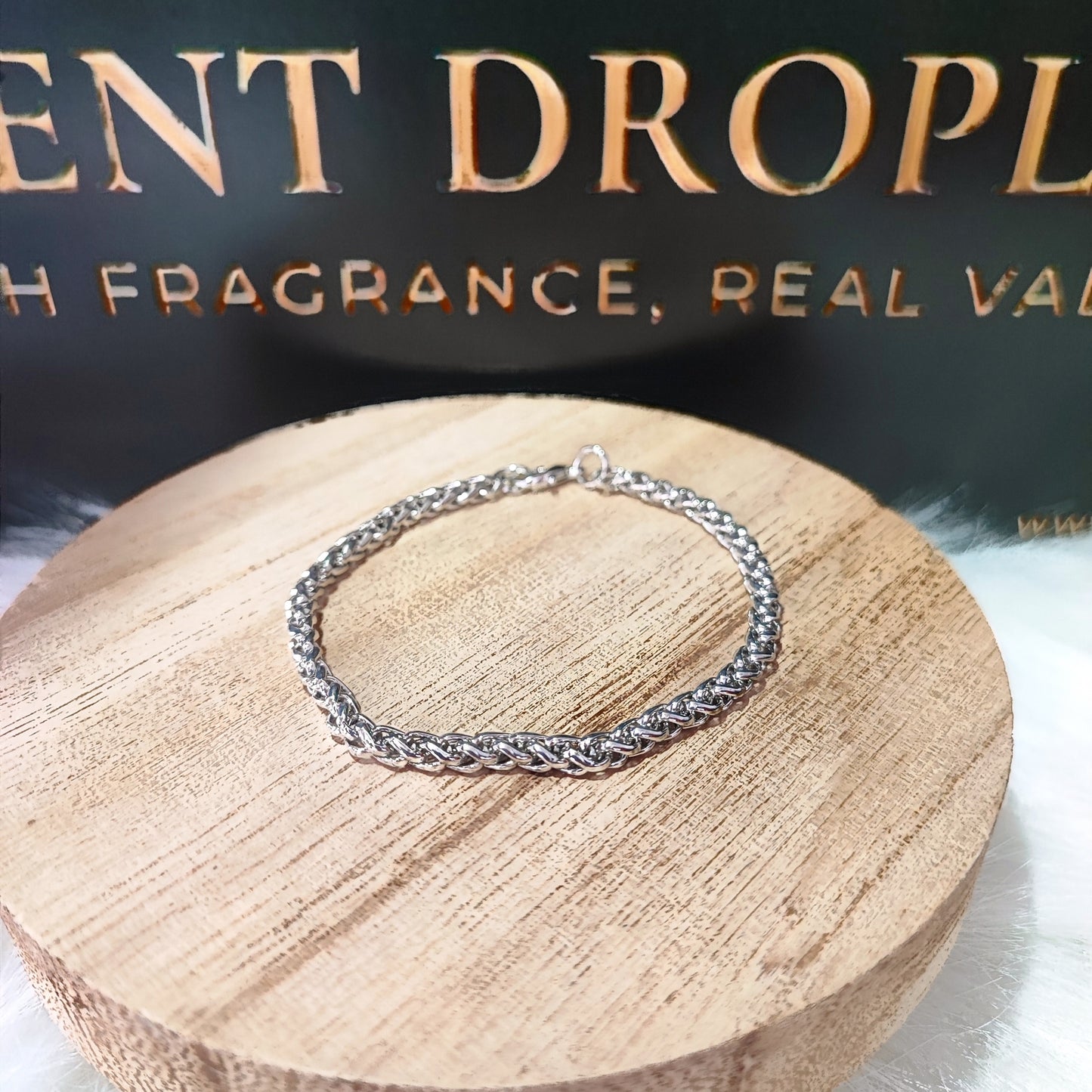 Silver Wheat Chain Bracelet