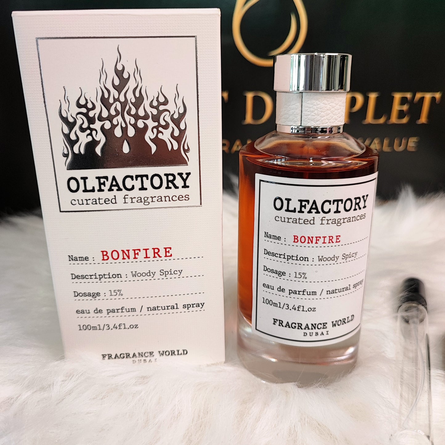 Olfactory Bonfire by Fragrance World EDP (Decant)