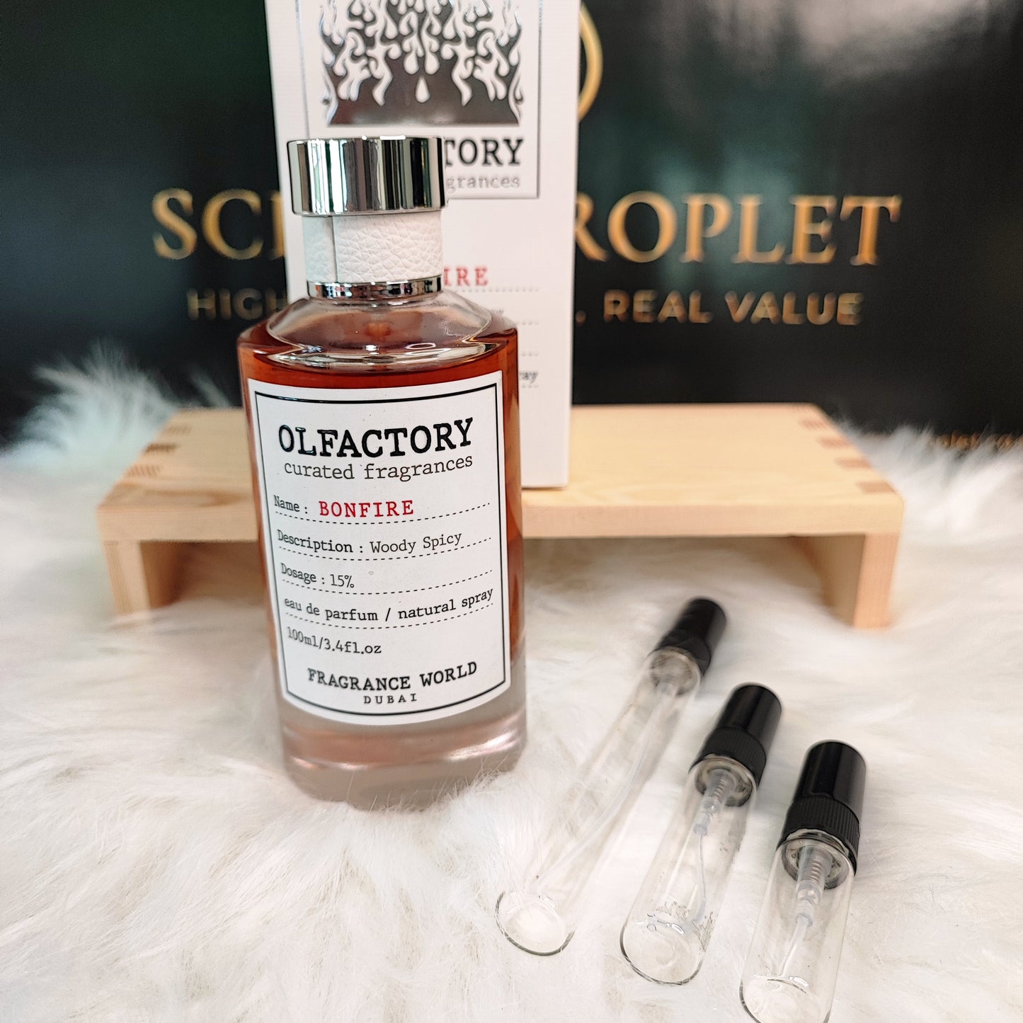 Olfactory Bonfire by Fragrance World EDP (Decant)