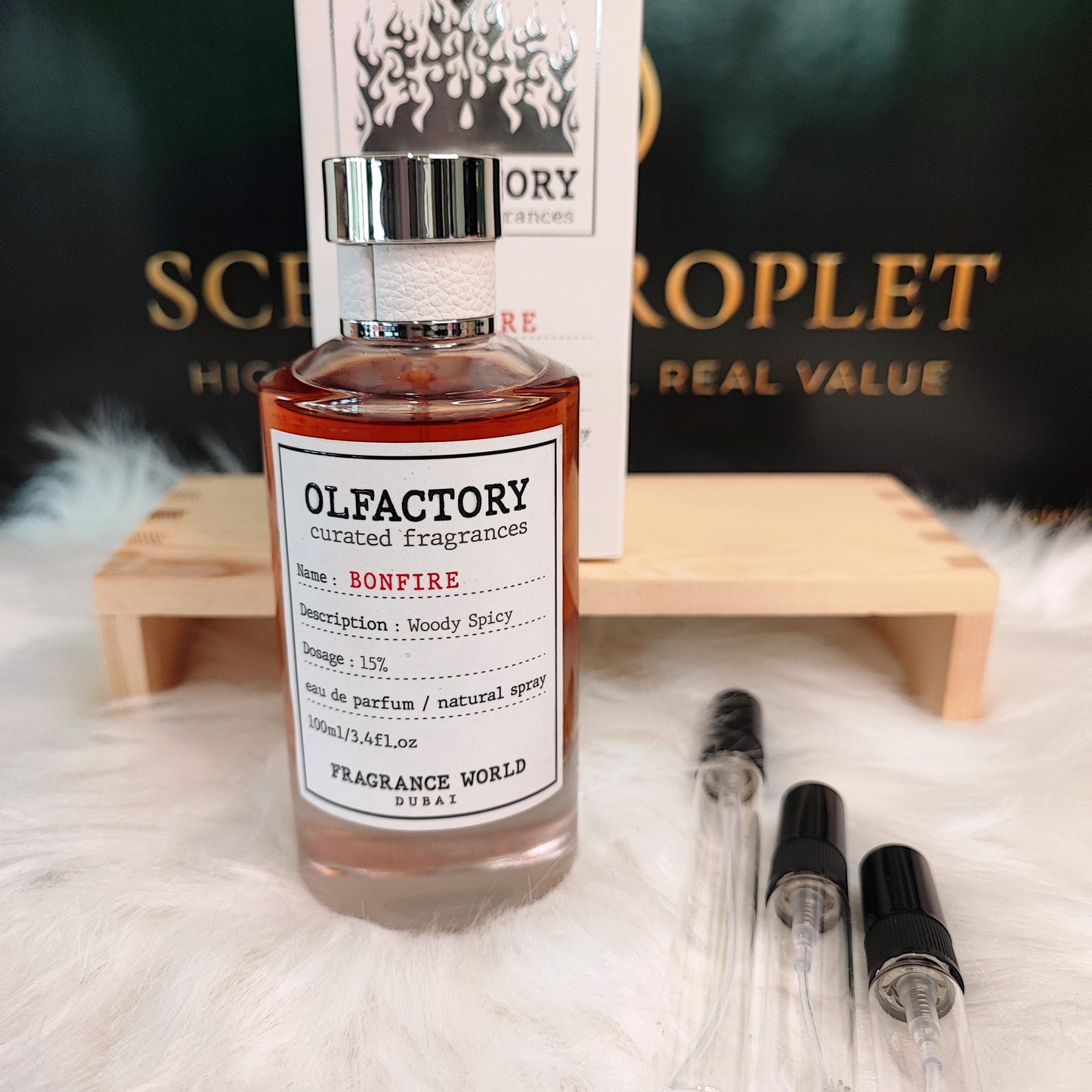 Olfactory Bonfire by Fragrance World EDP (Decant)