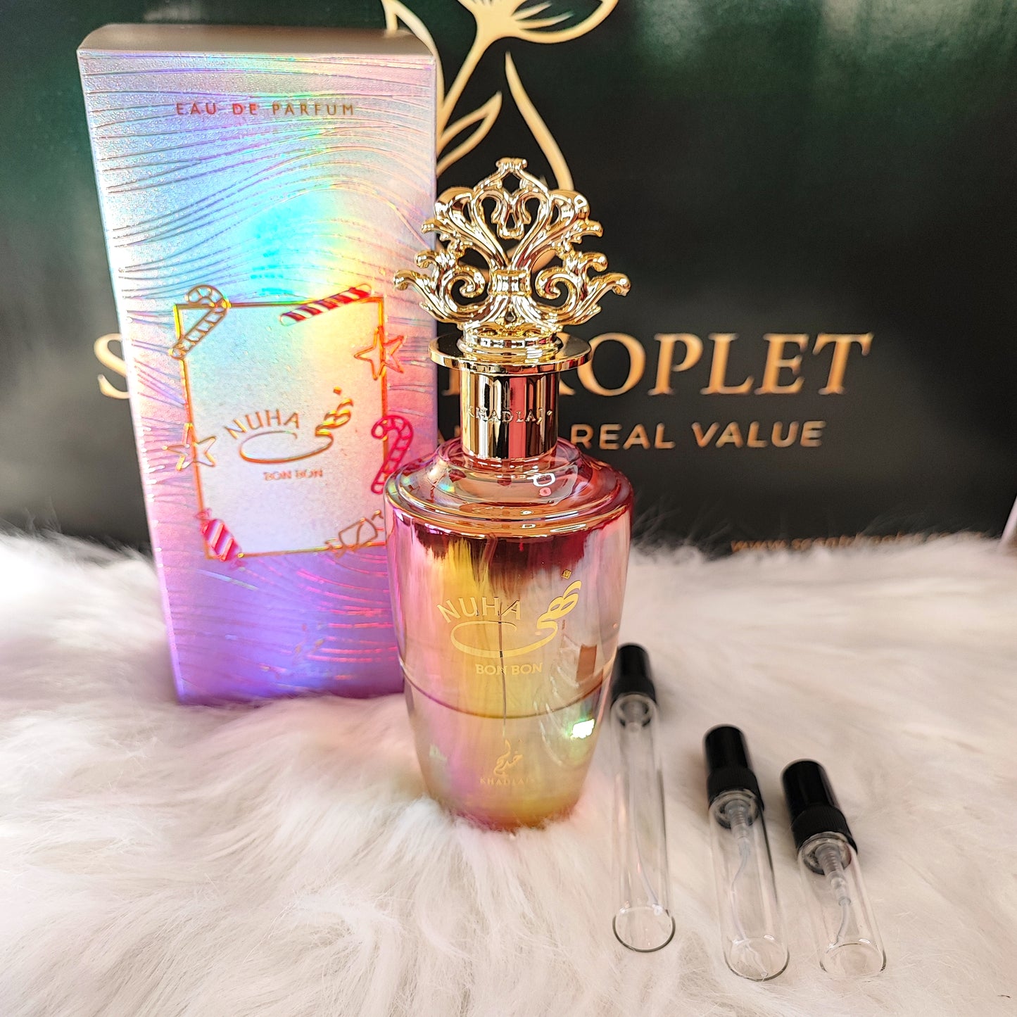 Nuha Bon Bon by Khadlaj EDP for Women (Decant)