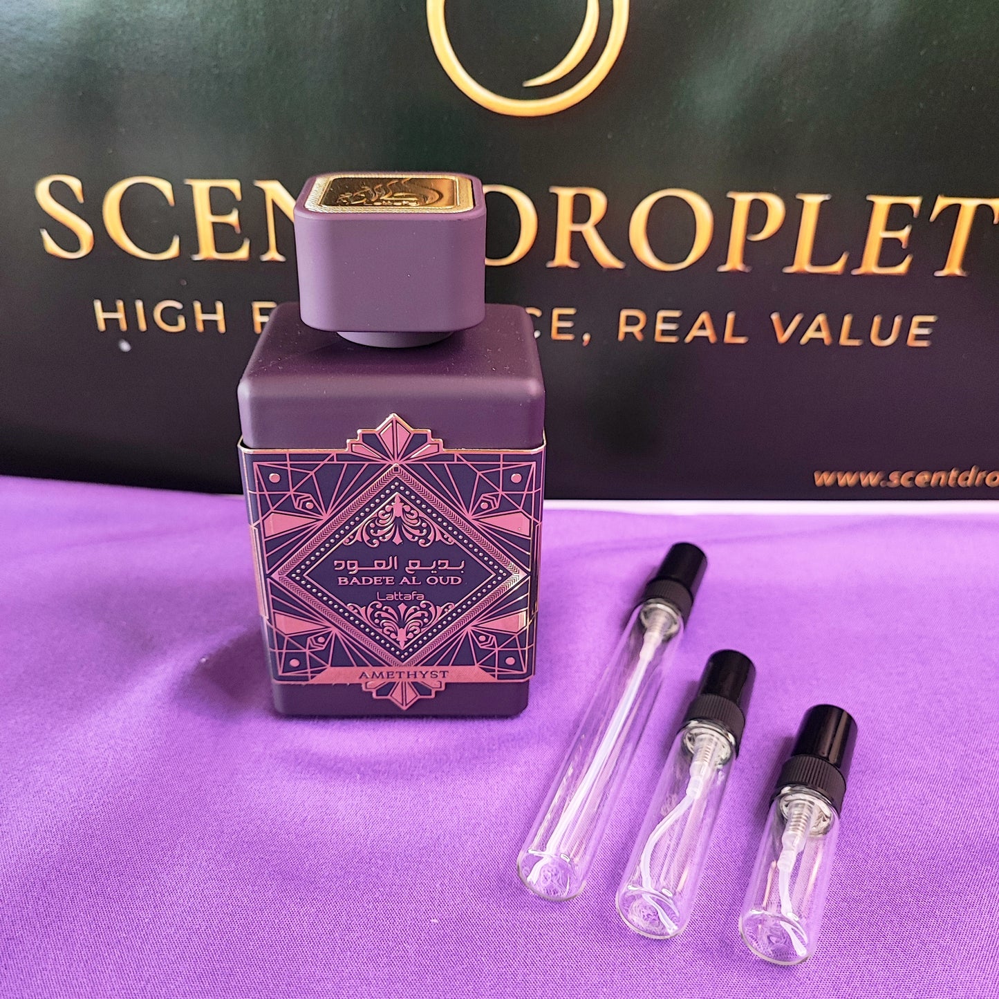 Badee Al Oud Amethyst EDP by Lattafa (Decant)