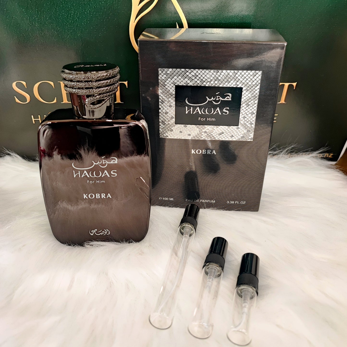 Hawas Kobra by Rasasi Eau de Parfum (Decant)