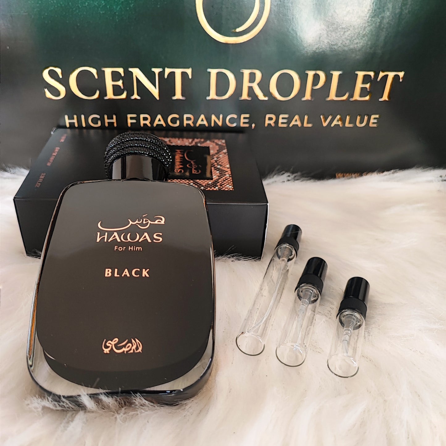 Hawas Black by Rasasi Eau de Parfum (Decant)