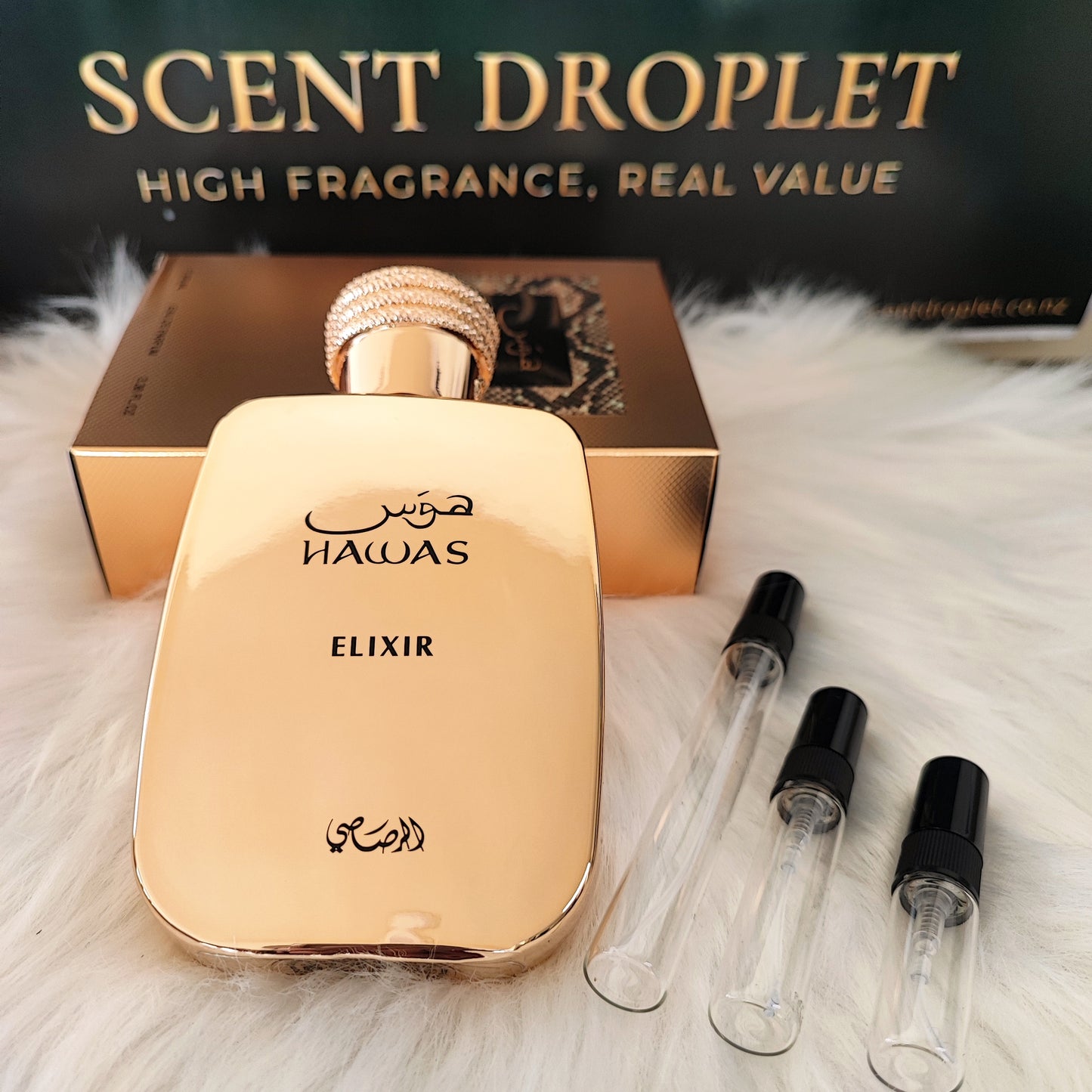 Hawas Elixir by Rasasi Eau de Parfum (Decant)