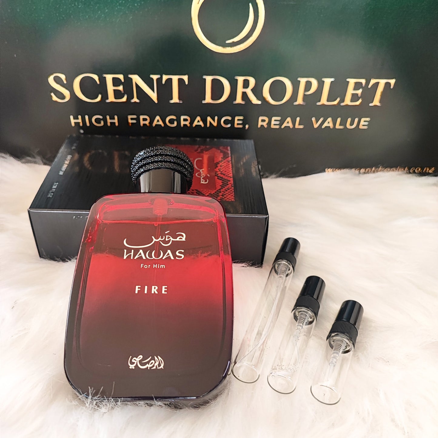 Hawas Fire by Rasasi Eau de Parfum (Decant)