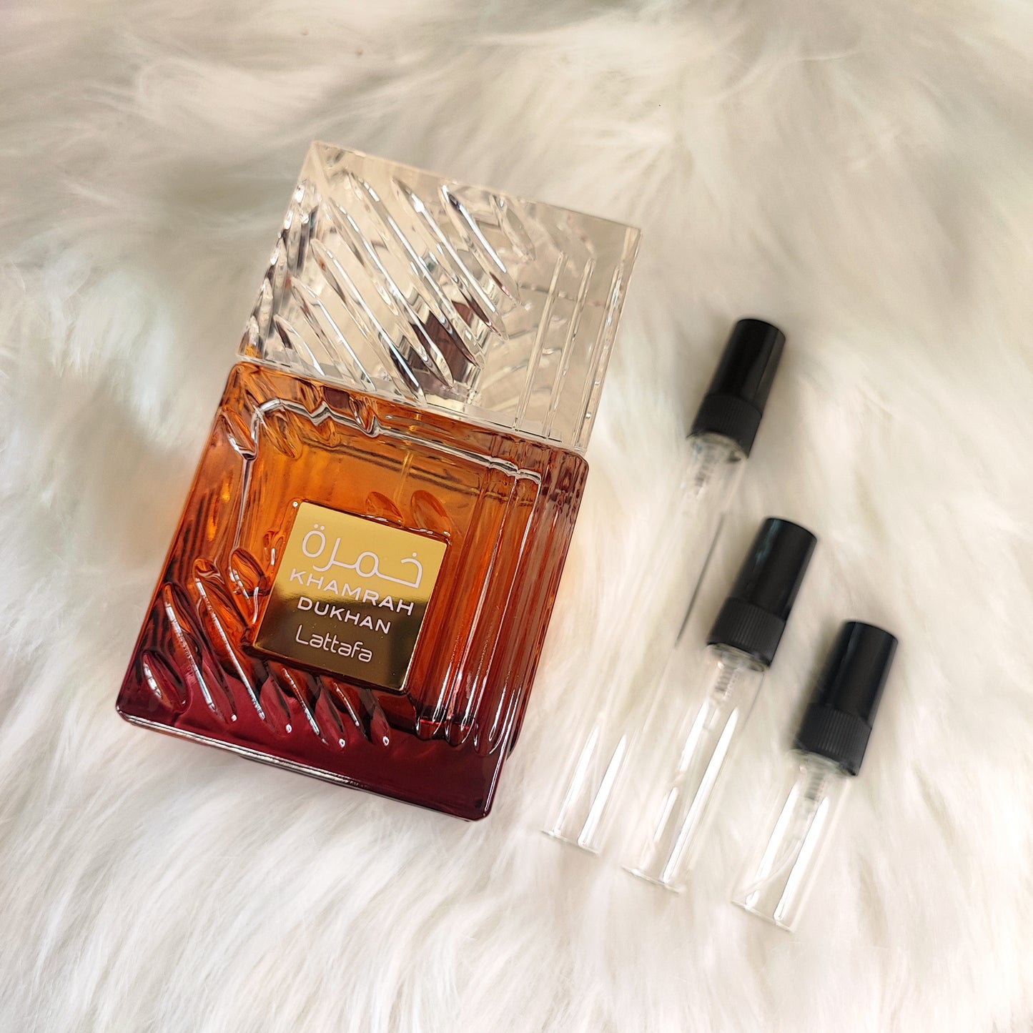 Khamrah Dukhan by Lattafa Eau de Parfum (Decant)