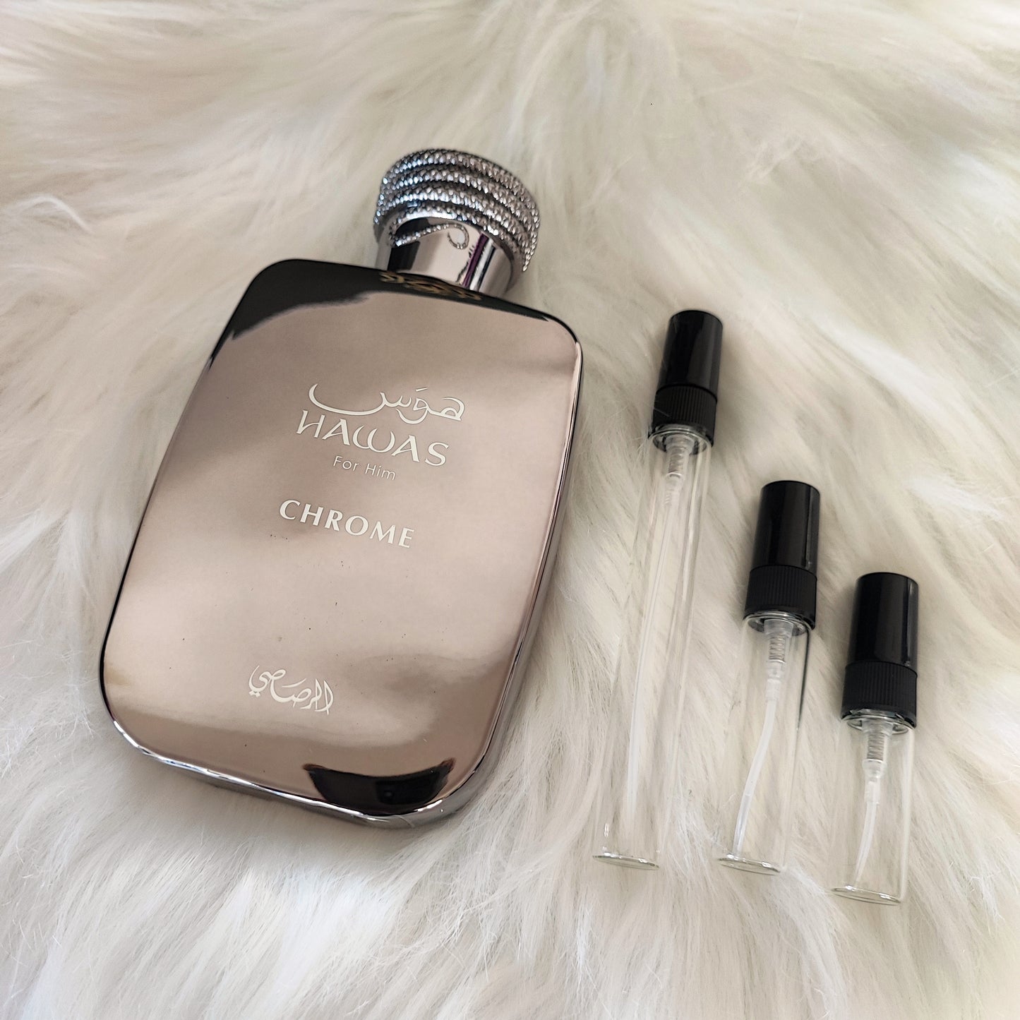 Hawas Chrome by Rasasi Eau de Parfum (Decant)