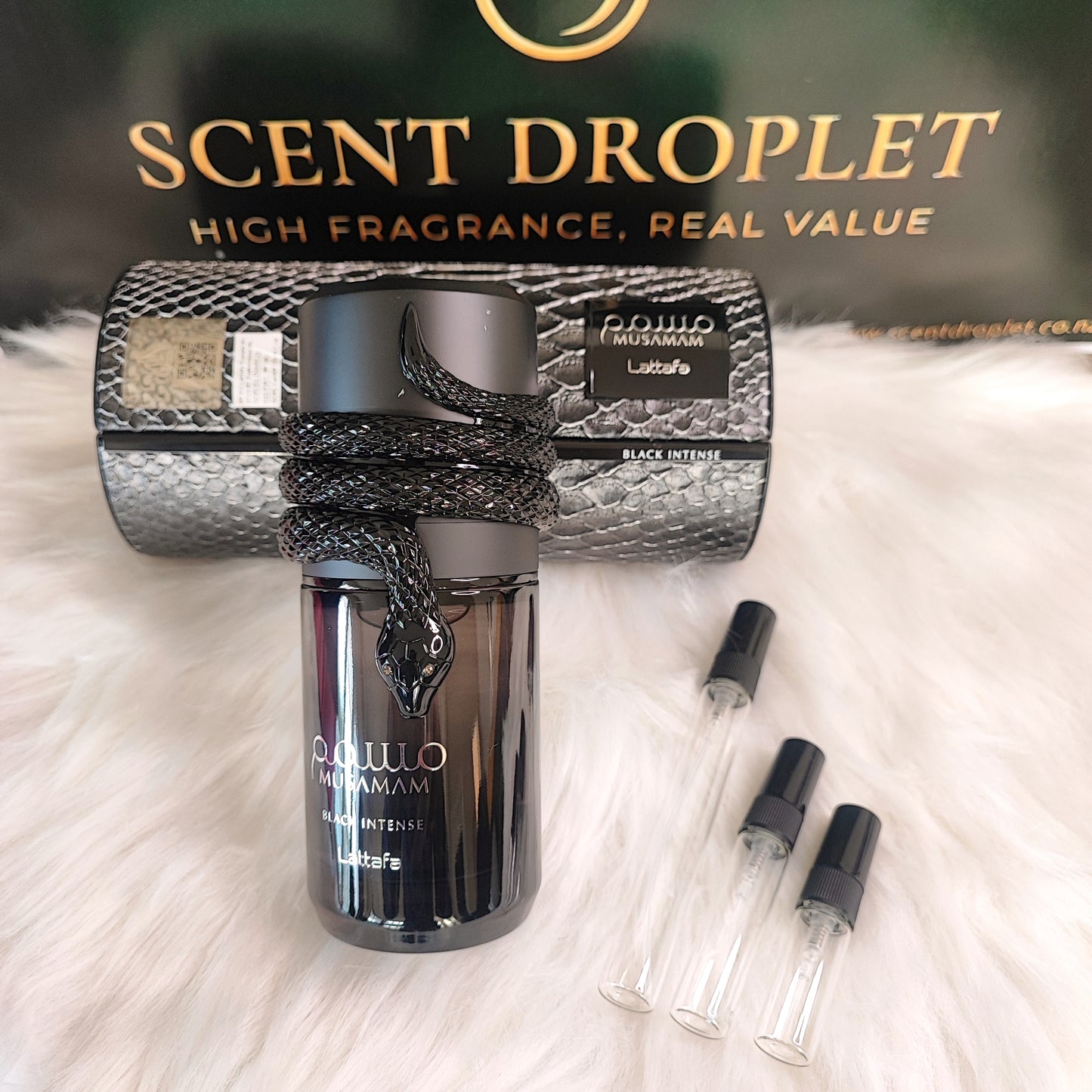 Musamam Black Intense by Lattafa Eau de Parfum (Decant)