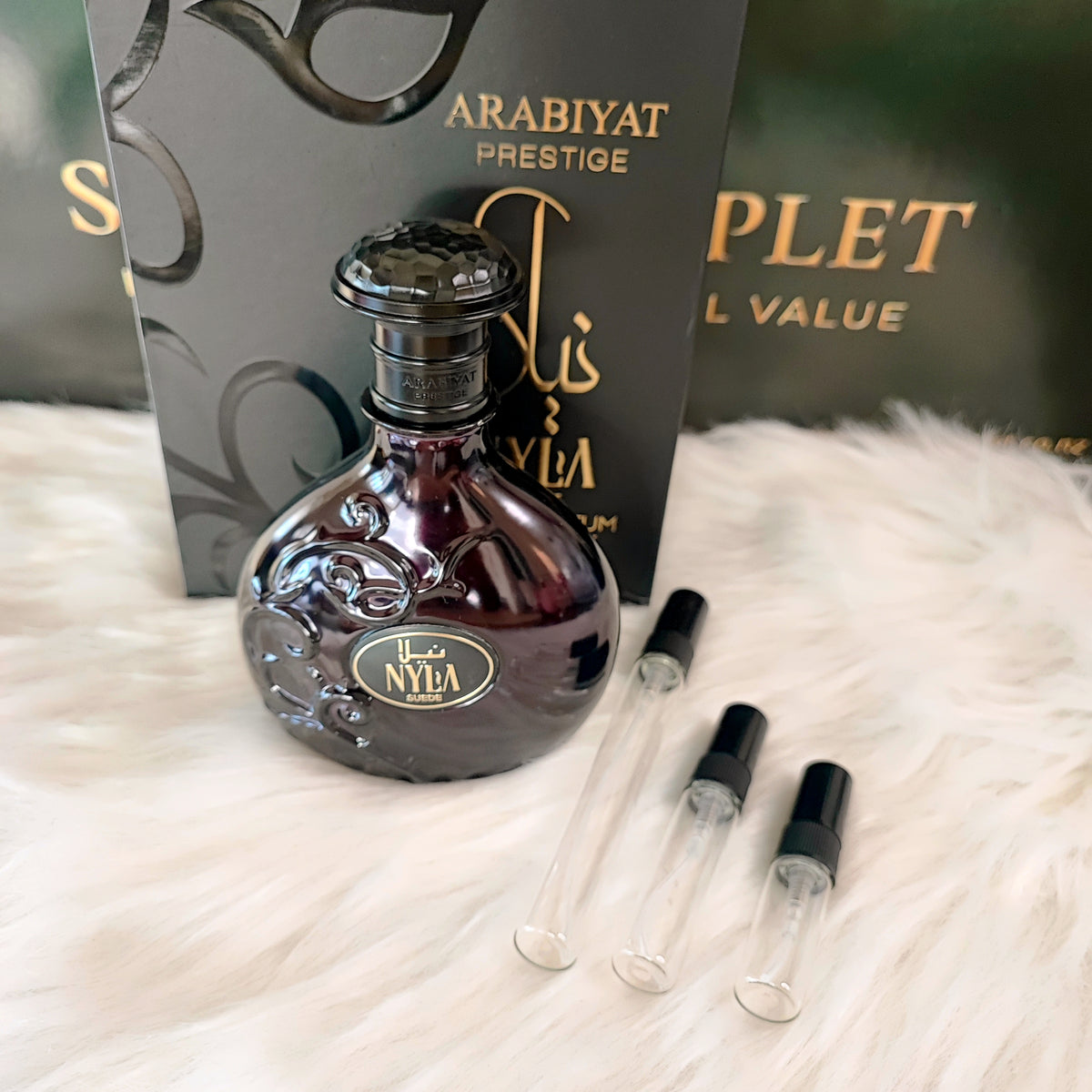 Nyla Suede by Arabiyat Prestige Eau de Parfum (Decant)