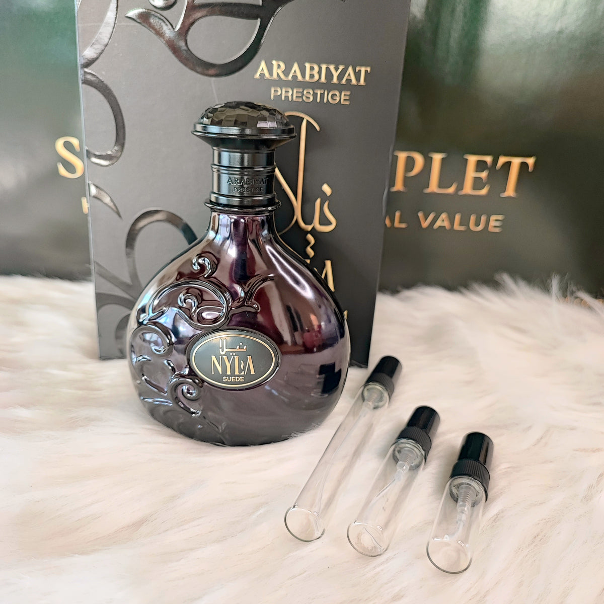 Nyla Suede by Arabiyat Prestige Eau de Parfum (Decant)